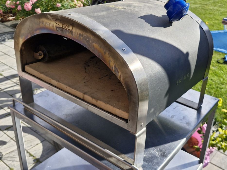Piec do pizzy gazowy diavola 16 2 kamienie biscotto szamot butla drzwi