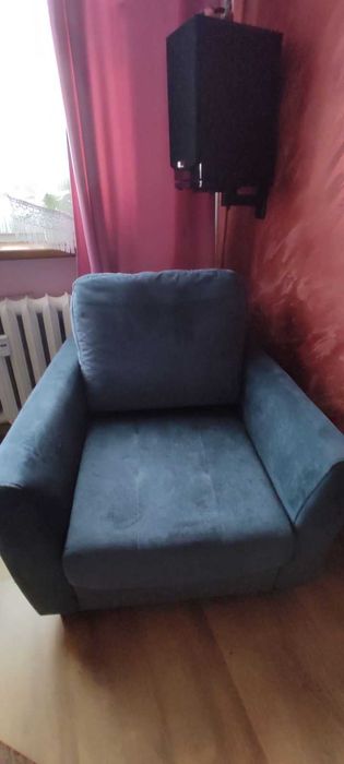 Fotel Tivoli niebieski