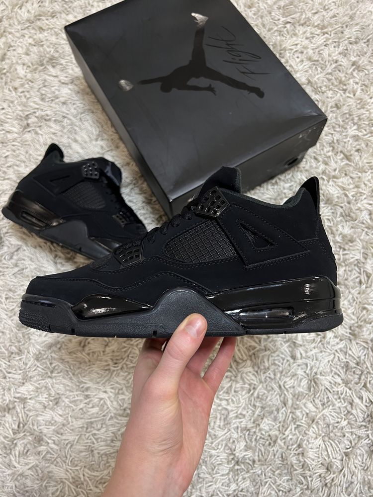 Кросівки Nike Air Jordan 4 Retro Black Cat (2020) CU1110-010