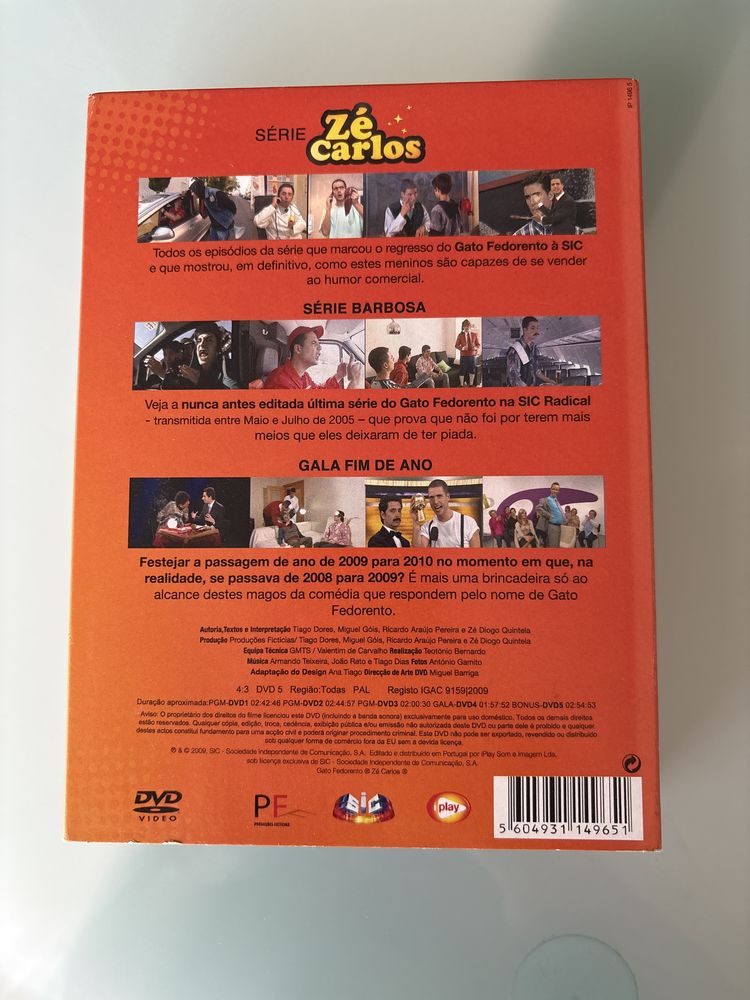 Dvd gato fedorento ze carlos