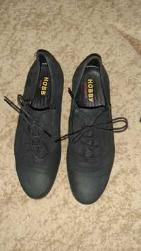 Чёрные туфли из нубука
