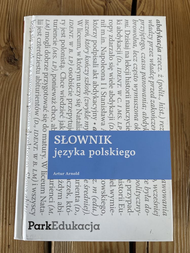 Słownik języka polskiego Park Edukacja Artur Arnold polszczyzna