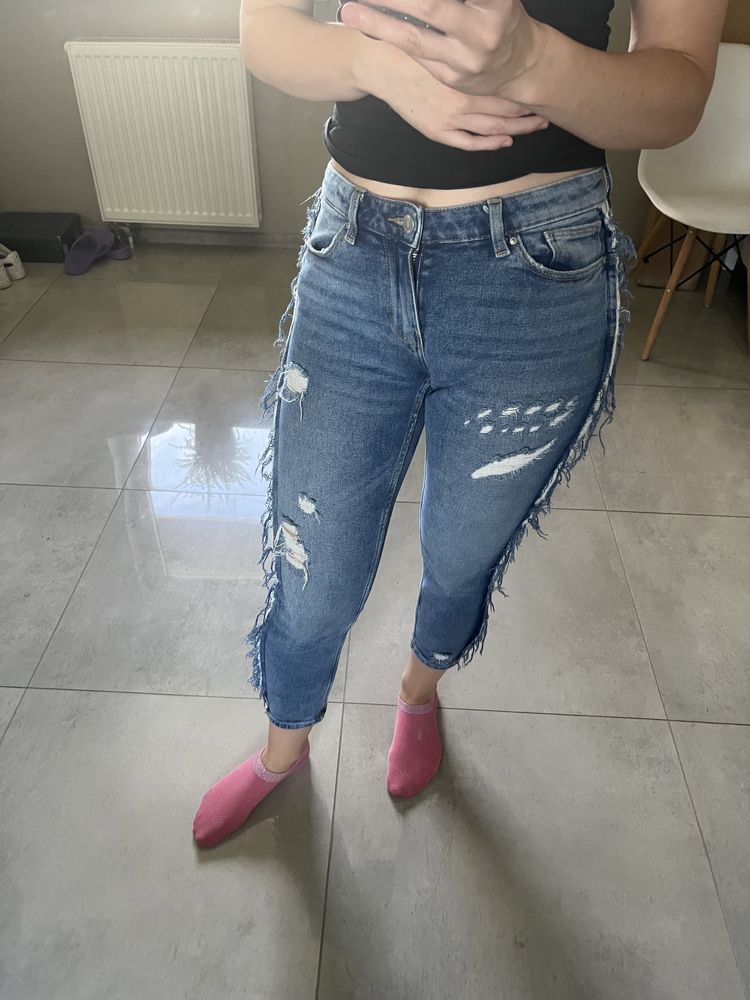 Spodnie jeansowe cropp 36