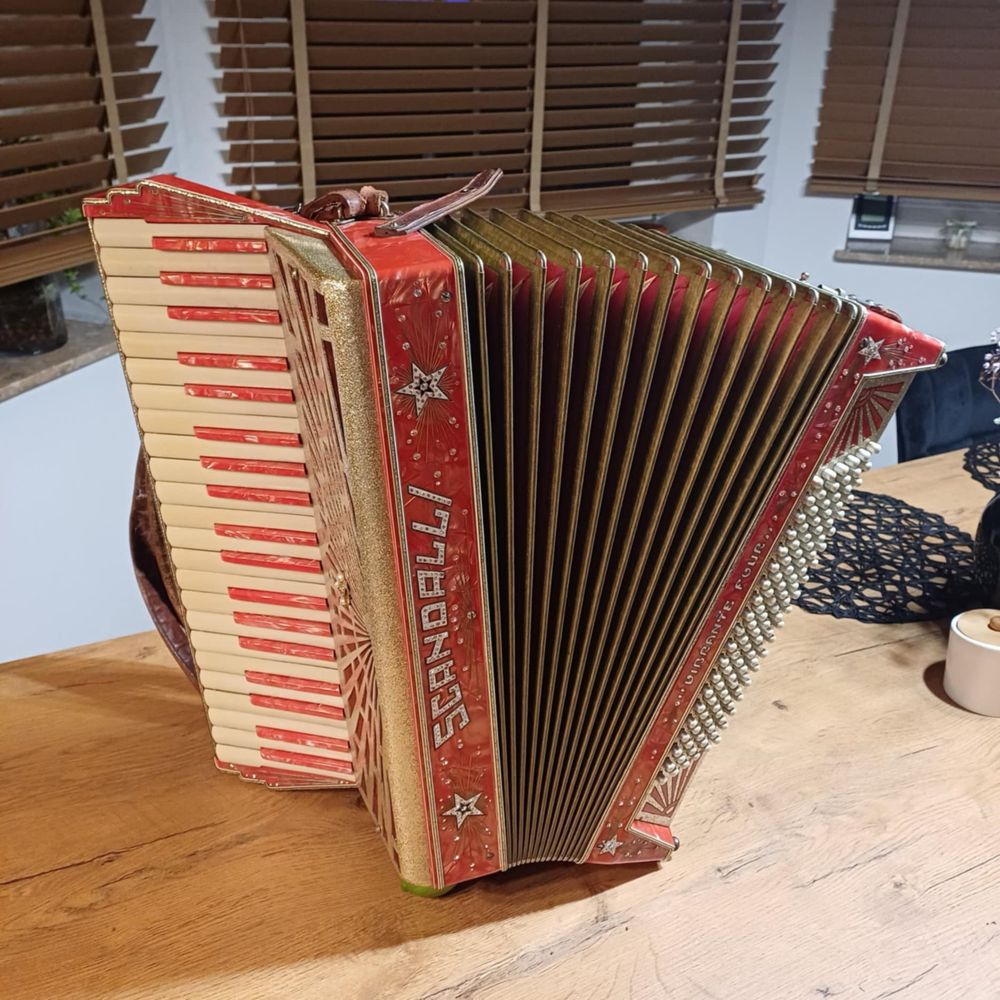 Akordeon włoski scandali vibrante tour 120 basow
