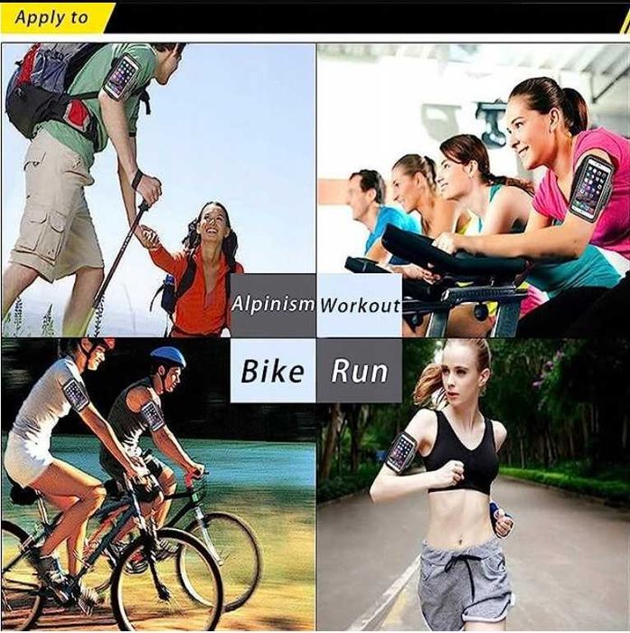 Zestaw Opasek LED do biegania- nadgarstek, telefon