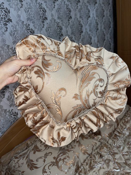 Комплект декоративноі постільноі білизни Шаде подушки ковдра коричнева