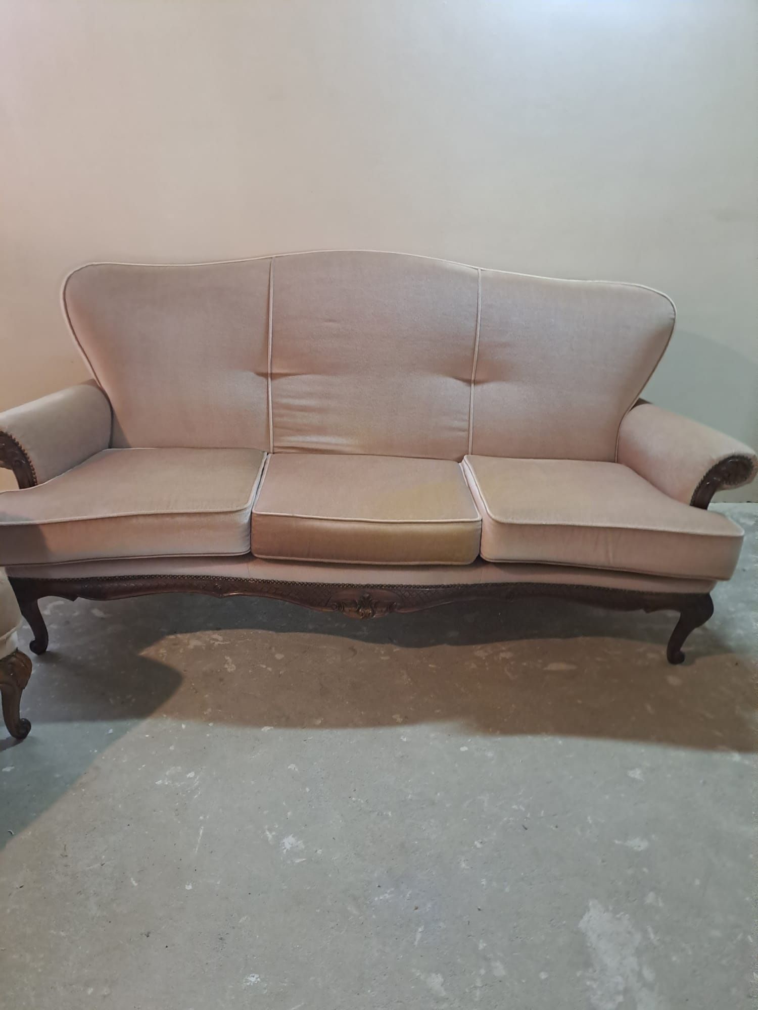 Sofa w stylu ludwikowskim fotele komplet wypoczynkowy