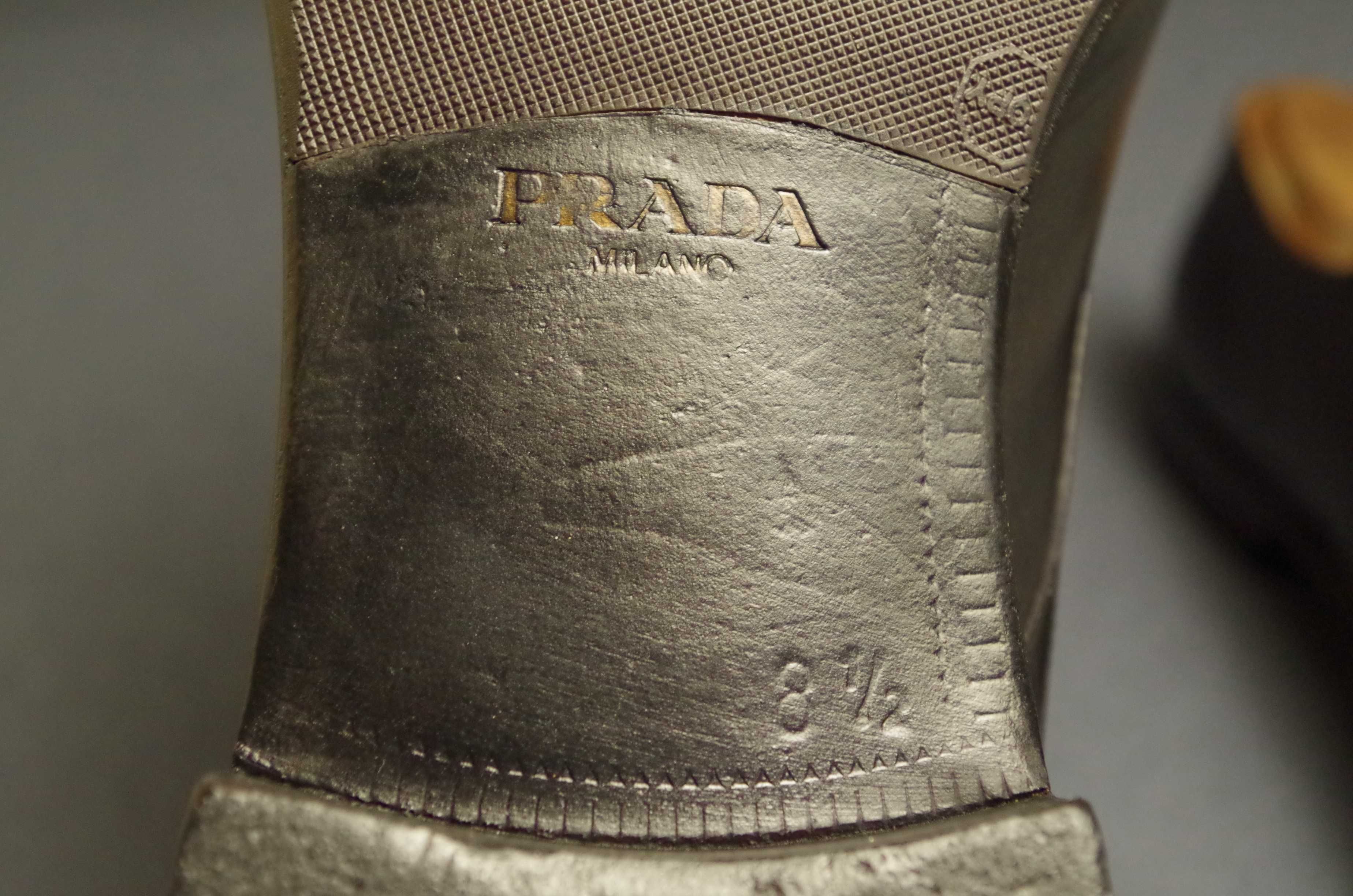 Prada Оригинал Туфли Дерби Италия 43р