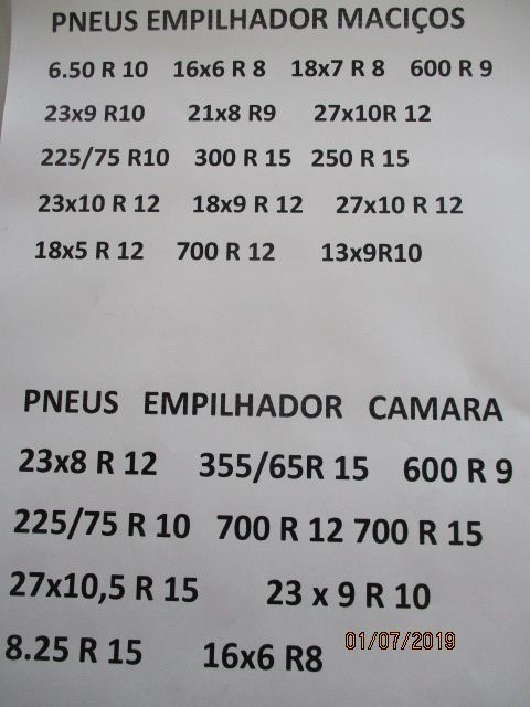 Pneu Empilhador 6.50 R10  maciço