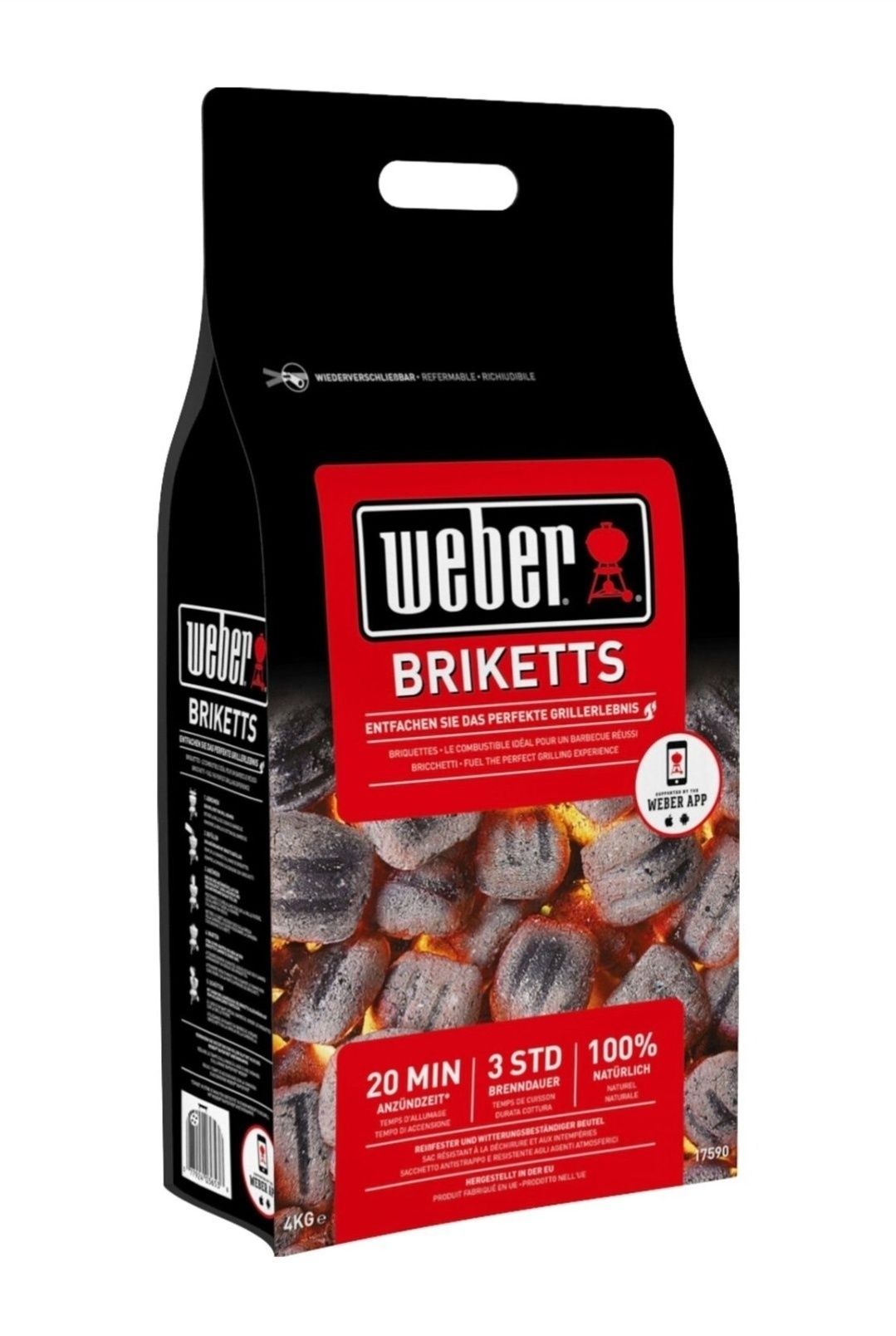 Брикети для грилю Weber 4кг. 8 кг