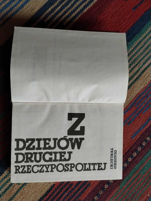 Olgierd Terlecki  Z dziejów Drugiej Rzeczypospolitej