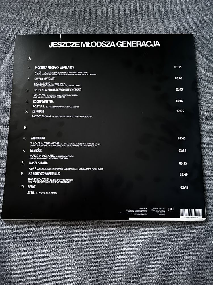 Jeszcze Młodsza Generacja Winyl 2019