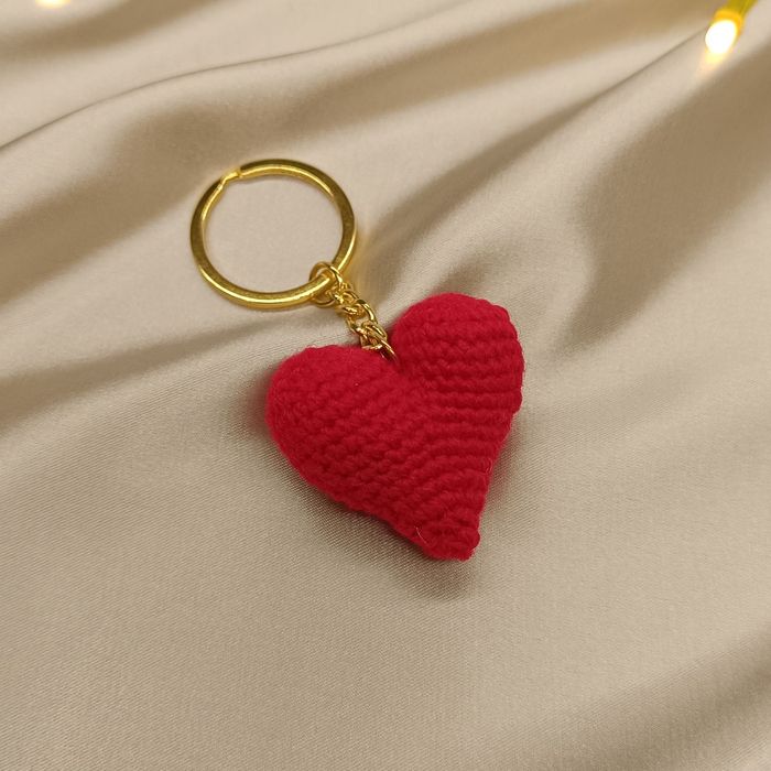 Брелок серце червоне, брелок на ключі, підвіска на ключі