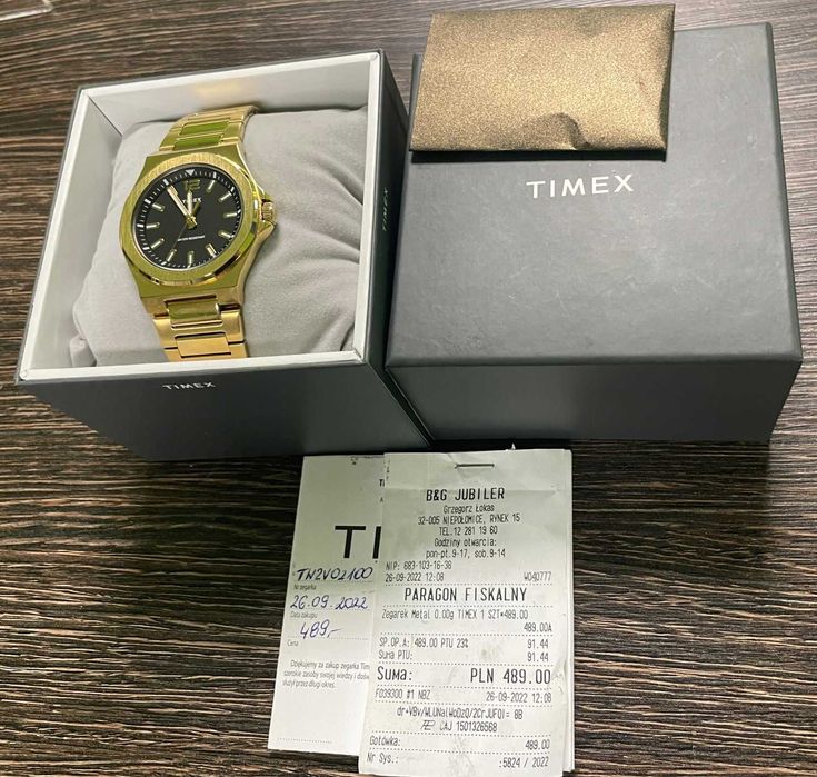 Nowy Zegarek TIMEX TW2V02100 Złoty GW! Polecam