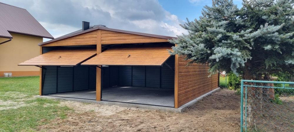 Garaz blaszak 6x6 plus 2m wiaty