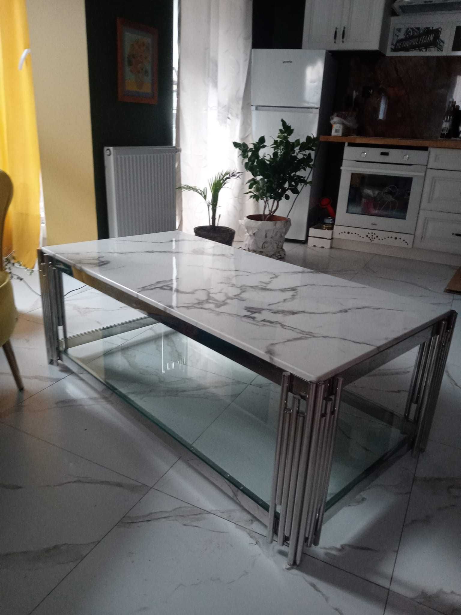 Elegancki stół marmurowy AGATA MEBLE