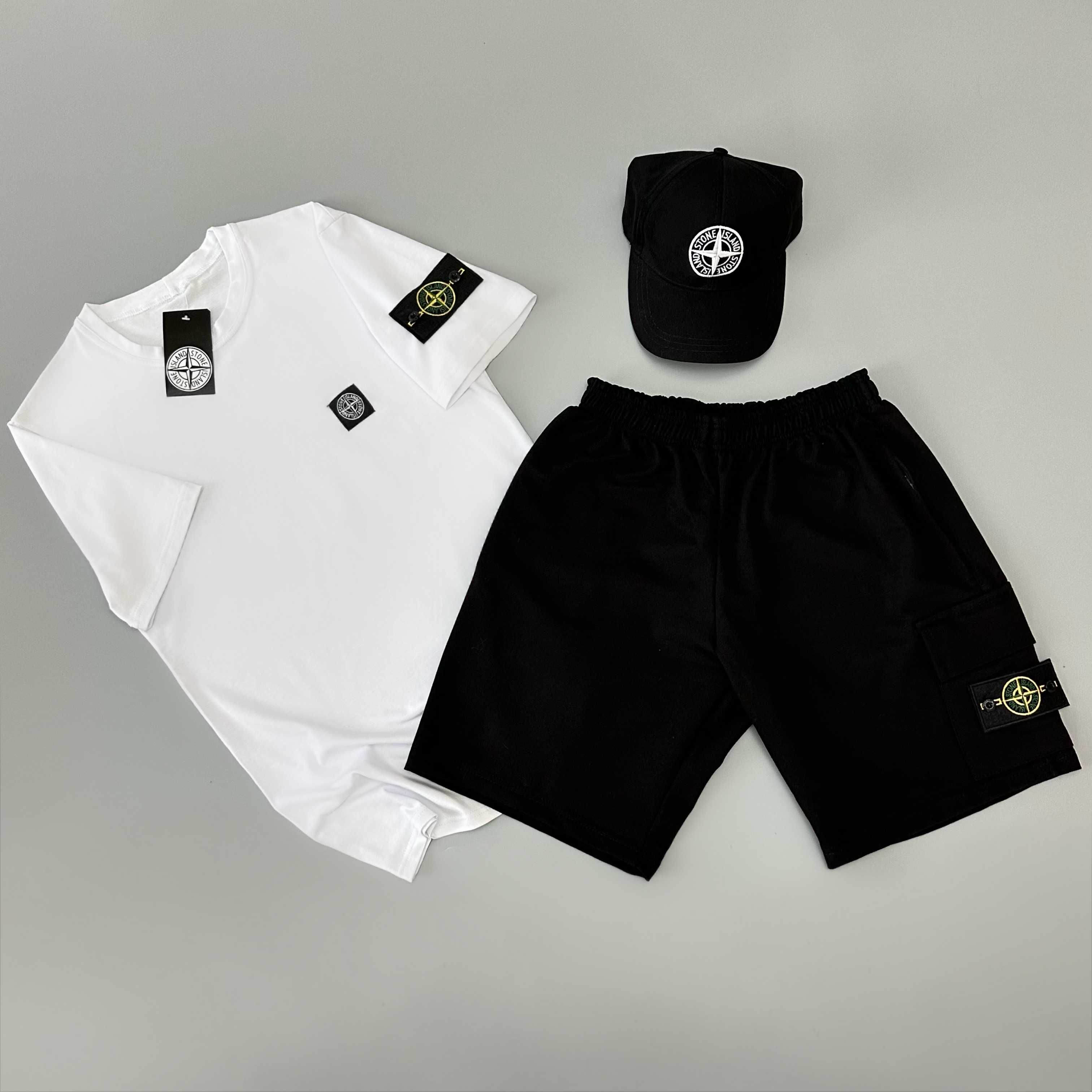 Stone Island комплект | Футболка + Шорти | Хіт літа