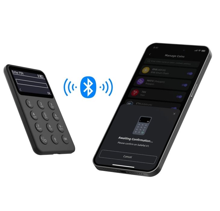 Carteira criptomoeda SafePal X1