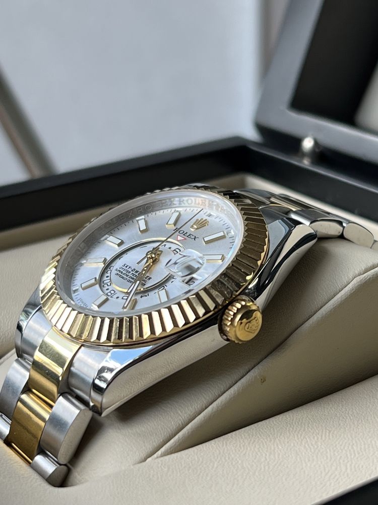 мужские наручные часы Rolex SKY-DWELLER steel