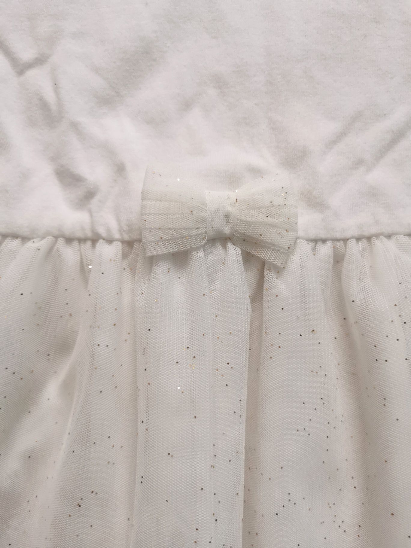 Sukienka biała elegancka H&M, r. 92
