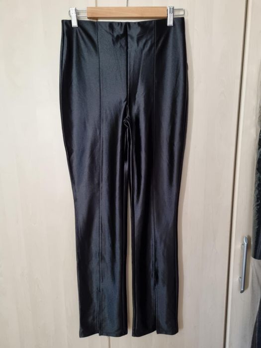 H&M czarne, wizytowe spodnie/leginsy S 36