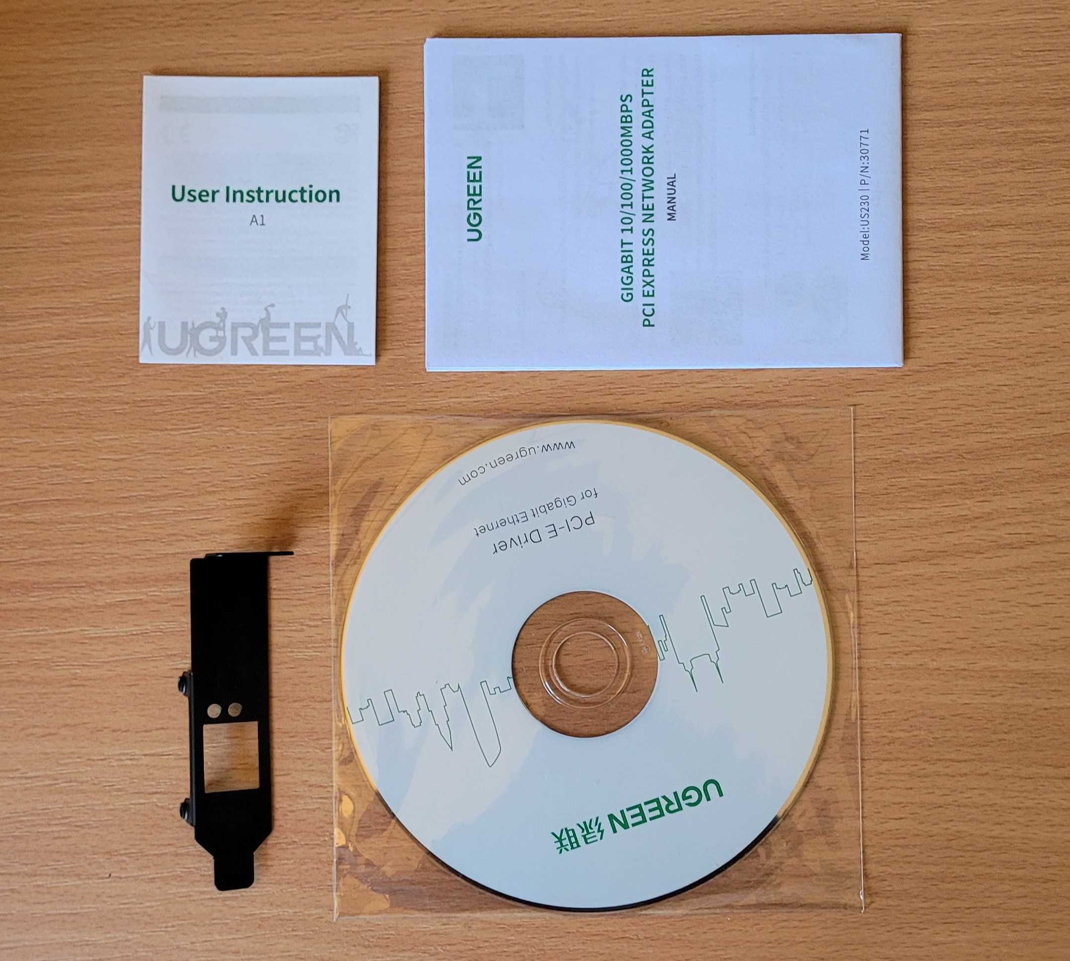 UGREEN Adapter Karta Sieciowa PCI Express do RJ45 LAN Gigabit