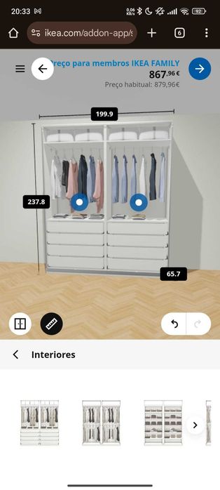 Roupeiro IKEA para Quarto de Casal