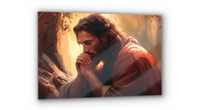 Obraz szklany / na szkle - Jezus modlący się w ogrodzie