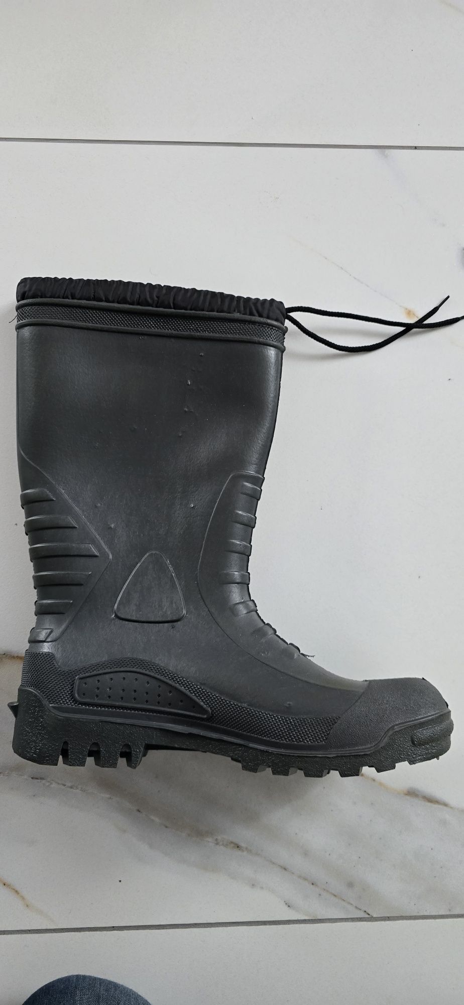 Gumaki ocieplane zimowe buty ocieplane gumowe z kożuszkiem  r.42