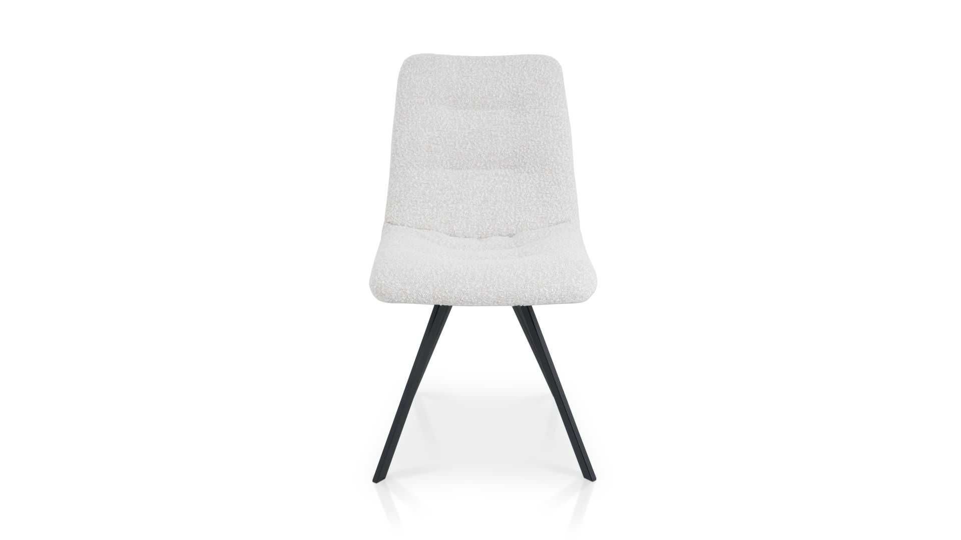 Krzesło Falco krzesło w tkaninie boucle Ascot Pearl