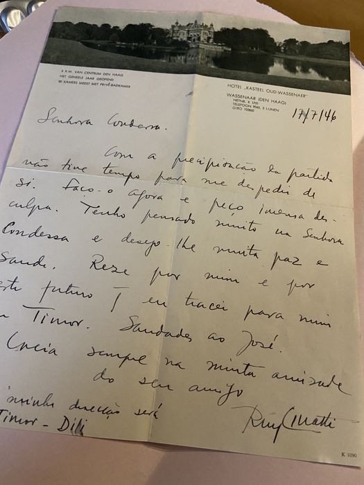 Manuscrito Ruy Cinatti