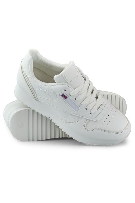 Białe Sneakersy Damskie Klasyczne