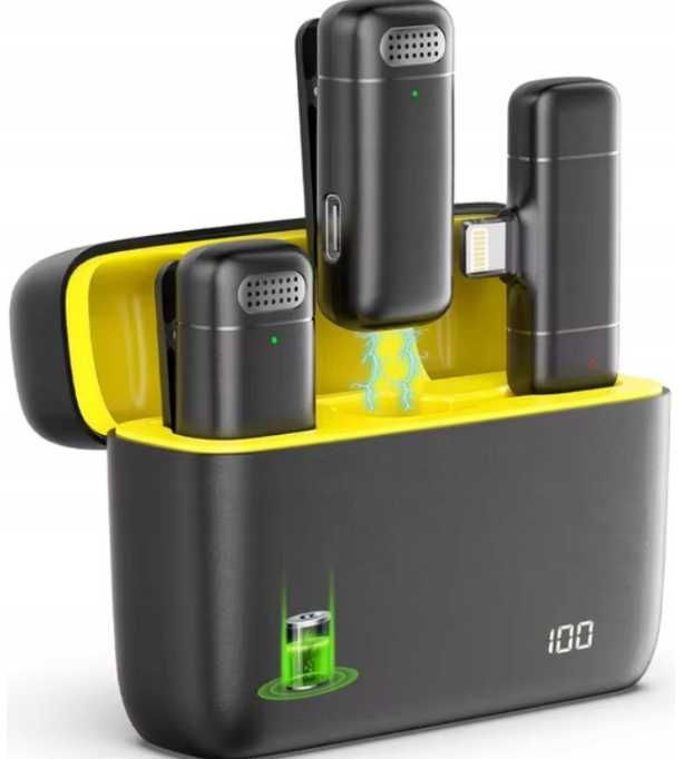 Zestaw 2 mikrofonów K13 nagrywanie HD Plug&Play automatyczne ttst1533