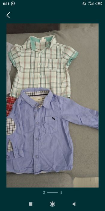 Koszula wizytowa dla chłopca rozmiar 68