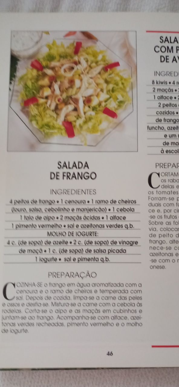 Livro para preparar saladas