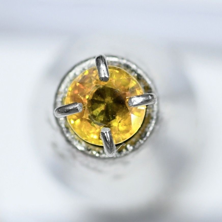 szafir żółty kamień na pierścionek 3.5mm