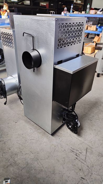 Nagrzewnica do warsztatu piec nadmuchowy koza na oleje + drewno Ng30kw