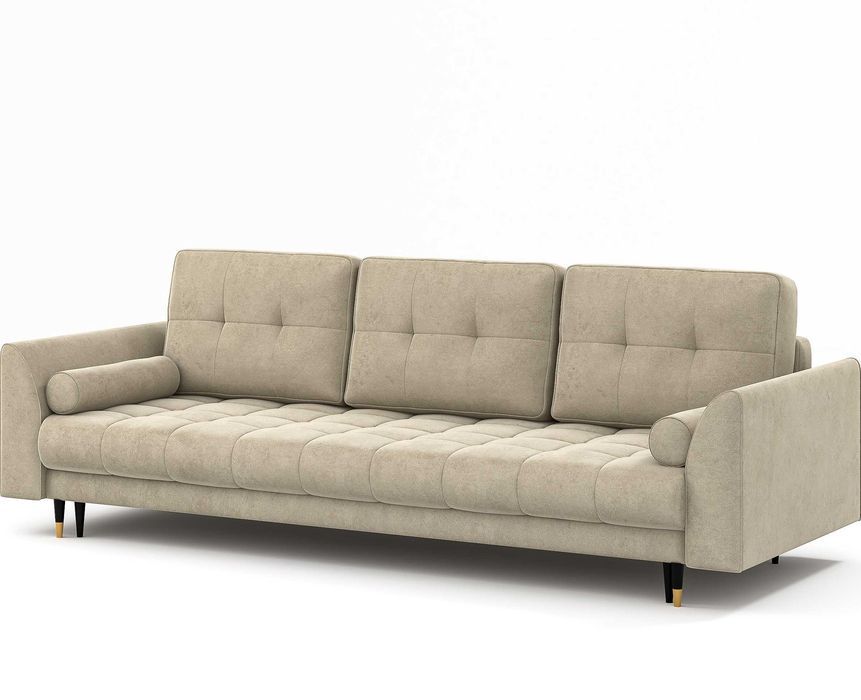 Sofa Candy 3-osobowa w tkaninie Riviera 21 – z funkcją spania