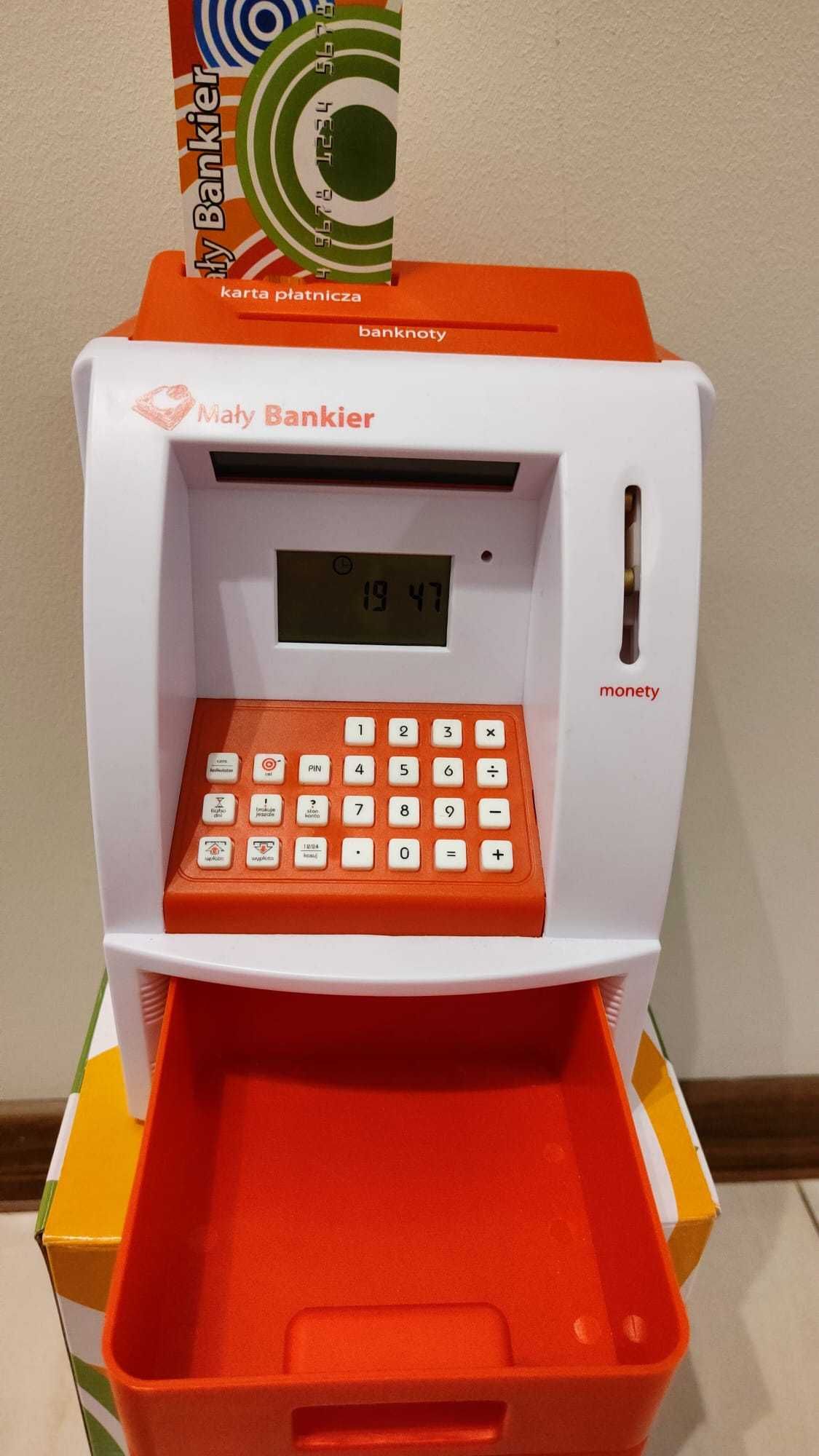 Bankomat, skarbonka - Mały Bankier, edukacyjna