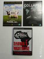 Food Inc./Collapse/Darwin's Nightmare zestaw DVD ekologia globalizacja