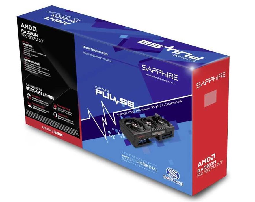 RX 9070 XT Sapphire Pulse AMD Radeon 16GB - SELADA
