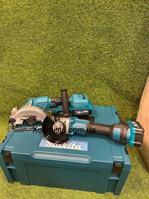 Набір 7в1 Акумуляторний Makita 48V Шурупокрут + Гілкоріз + Болгарка +