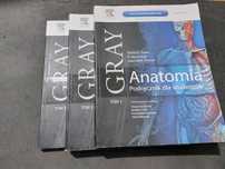 Podręczniki anatomia GRAY'a 3 tomy NIEUŻYWANE