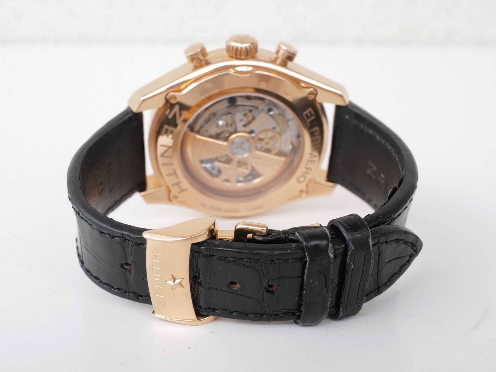 Zenith El Primero Tourbillon Open Date Chronograph 18K Rose Gold