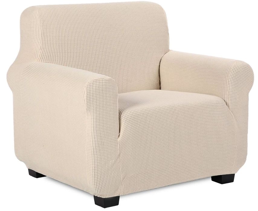 Pokrowiec na fotel elastyczny kolor beżowy 80-115