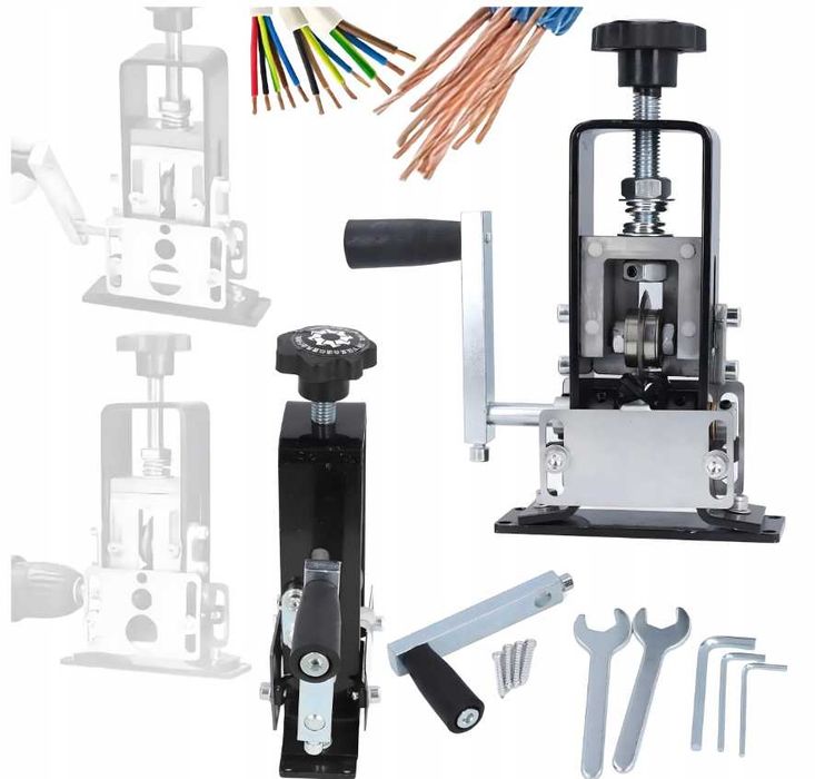 Korowarka maszyna do ściągania kabli przewodów odizolowywacz 1-25 mm