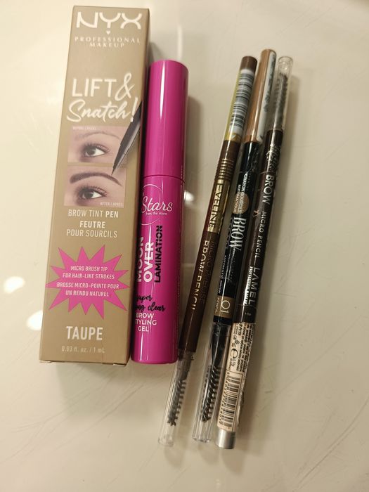 Super zestaw do brwi nyx vivienne sabo Eveline stars lamel