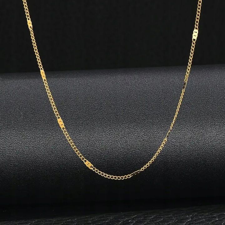 Naszyjnik Złoty Łańcuszek 40 Cm Stal Chirurgiczna