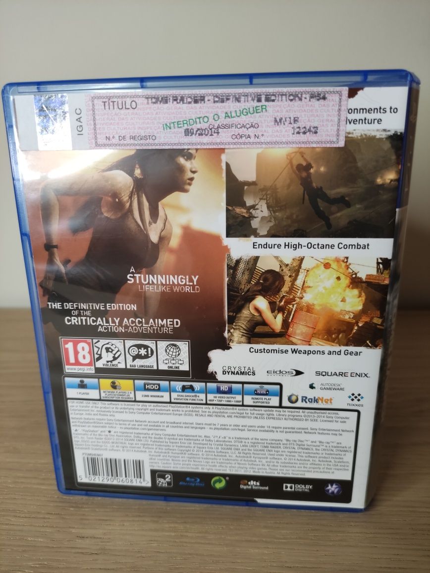 Tomb Raider Definitive Edition Jogo PS4