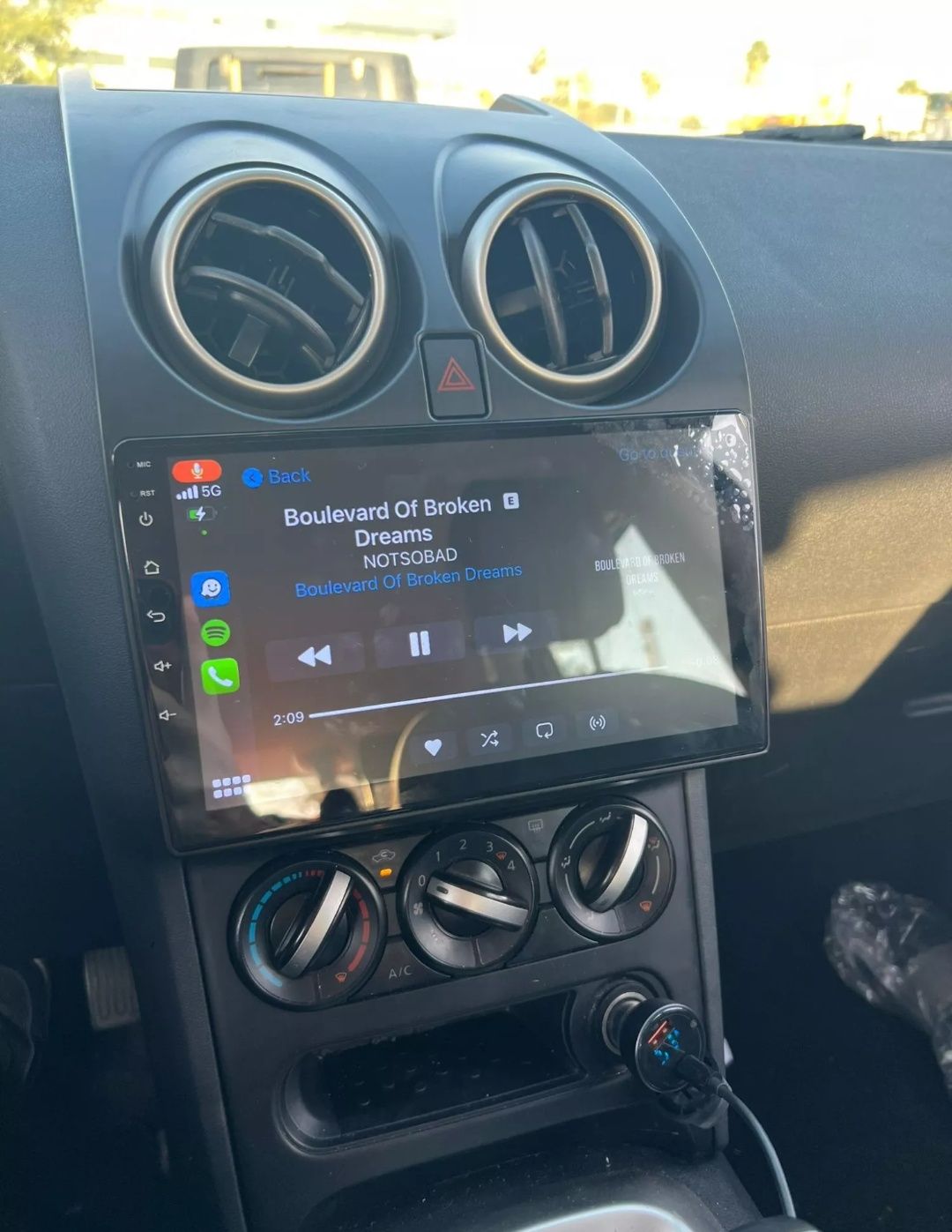 Rádio Android 13 com GPS Nissan Qashqai J10 (Artigo Novo)